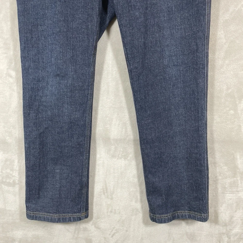 Duluth Trading Jeans Mens 36x30 Blue Flex Ballroom Relaxed Fit Dark Wash 20207